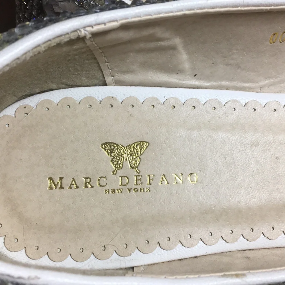 Marc Defang bling bedazzle rhinestone shoes